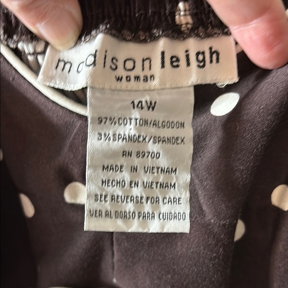 Madison Leigh Brown and White Spaghetti Strap Sundress - Picture 2 of 8